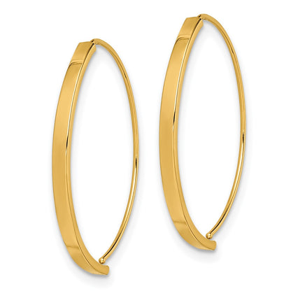 14k Yellow Gold Dangle Threader Earrings