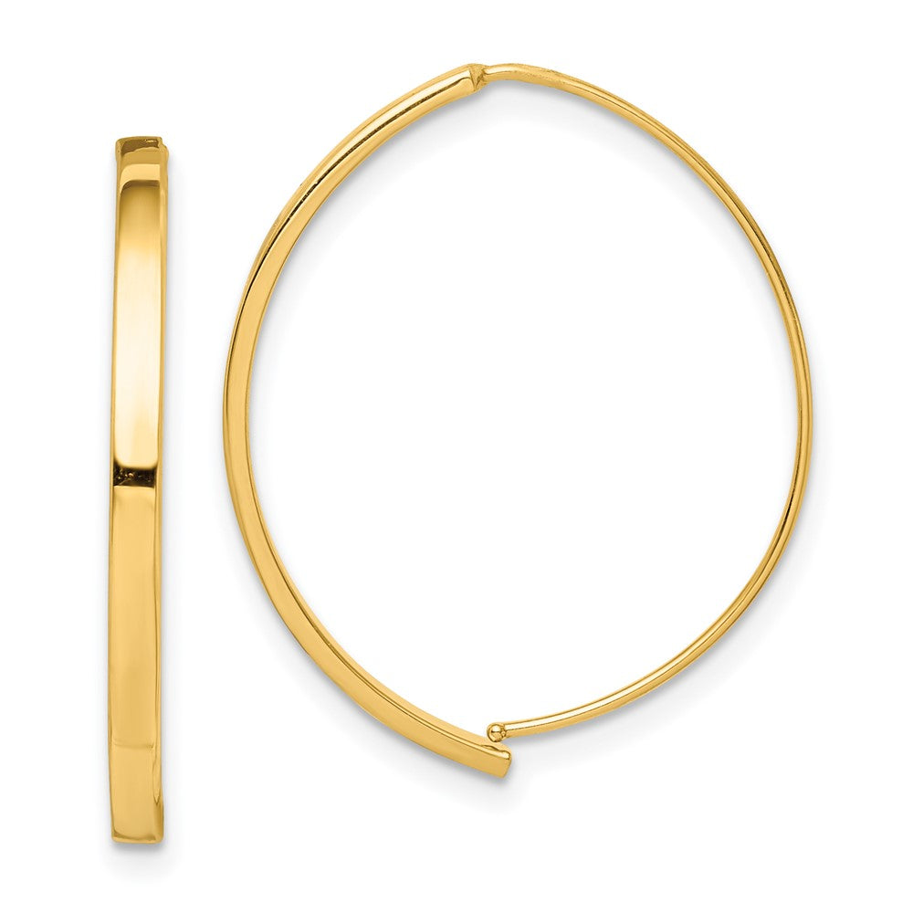 14k Yellow Gold Dangle Threader Earrings