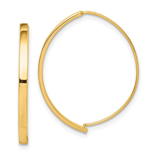 14k Yellow Gold Dangle Threader Earrings