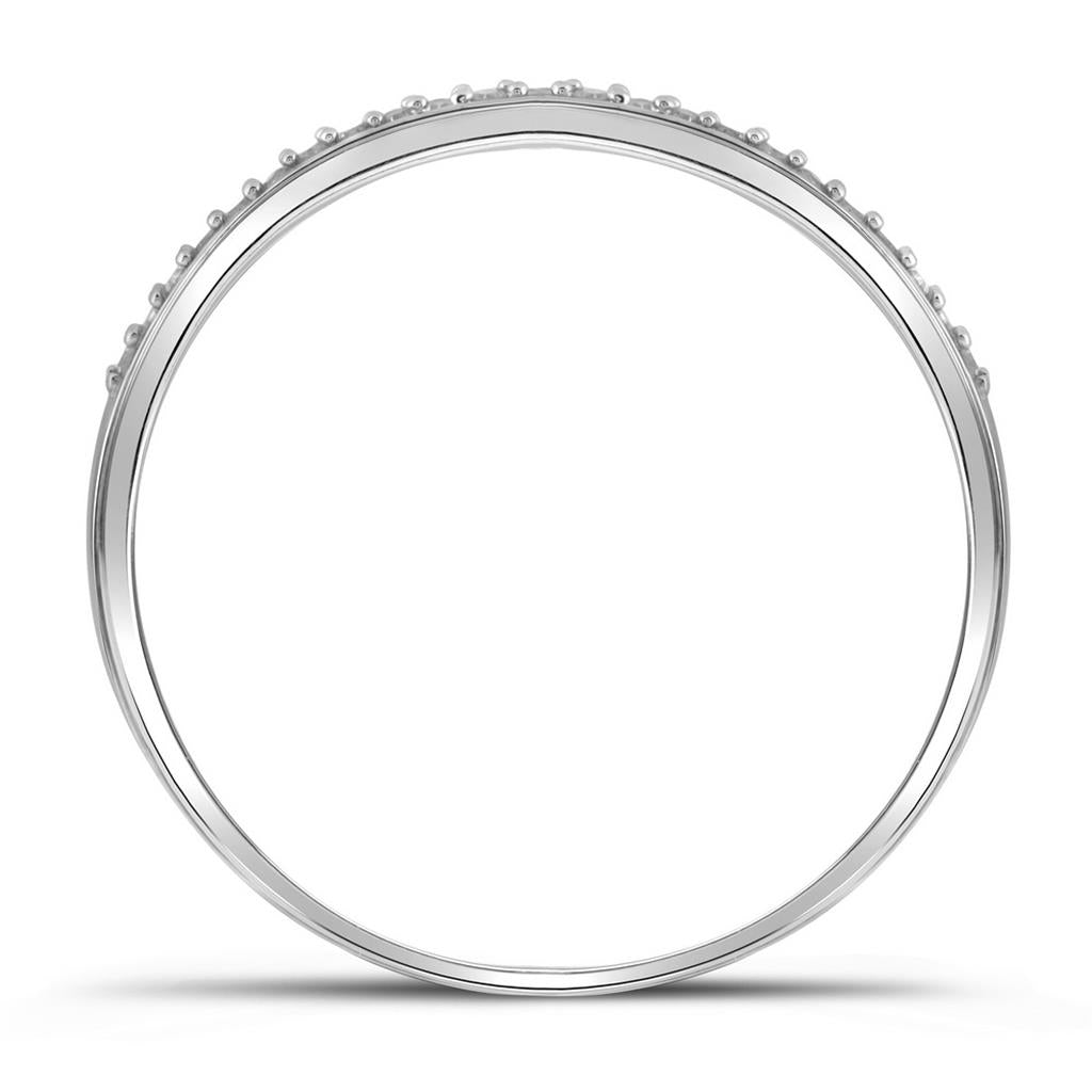 14k White Gold Round Diamond Bridal Wedding Ring Set 1/3 Cttw