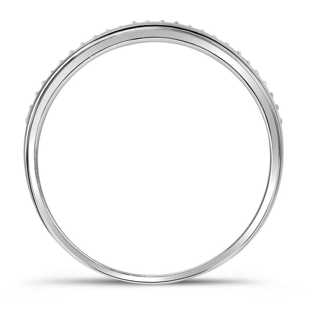 14k White Gold Round Diamond Bridal Wedding Ring Set 1/3 Cttw