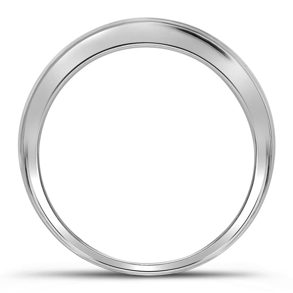 14k White Gold Round Diamond Bridal Wedding Ring Set 1/3 Cttw