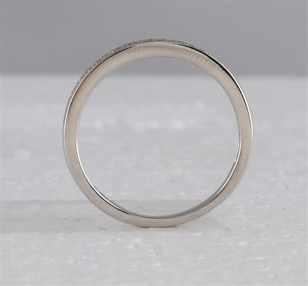 14k White Gold Round Diamond Bridal Wedding Ring Set 1/3 Cttw