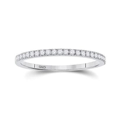 14k White Gold Round Diamond Bridal Wedding Ring Set 1/3 Cttw