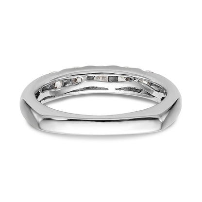 14K White Gold Diamond Wedding Band