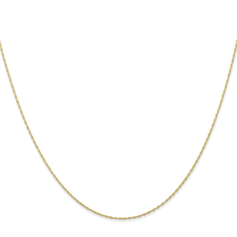 10K Yellow Gold .5mm Carded Cable Rope Chain Necklace