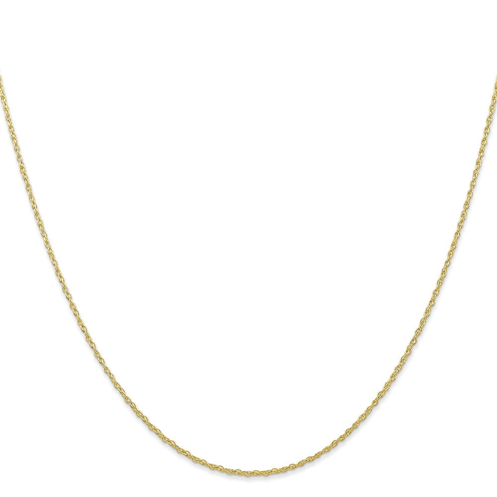 10K Yellow Gold .7mm Carded Cable Rope Chain Necklace