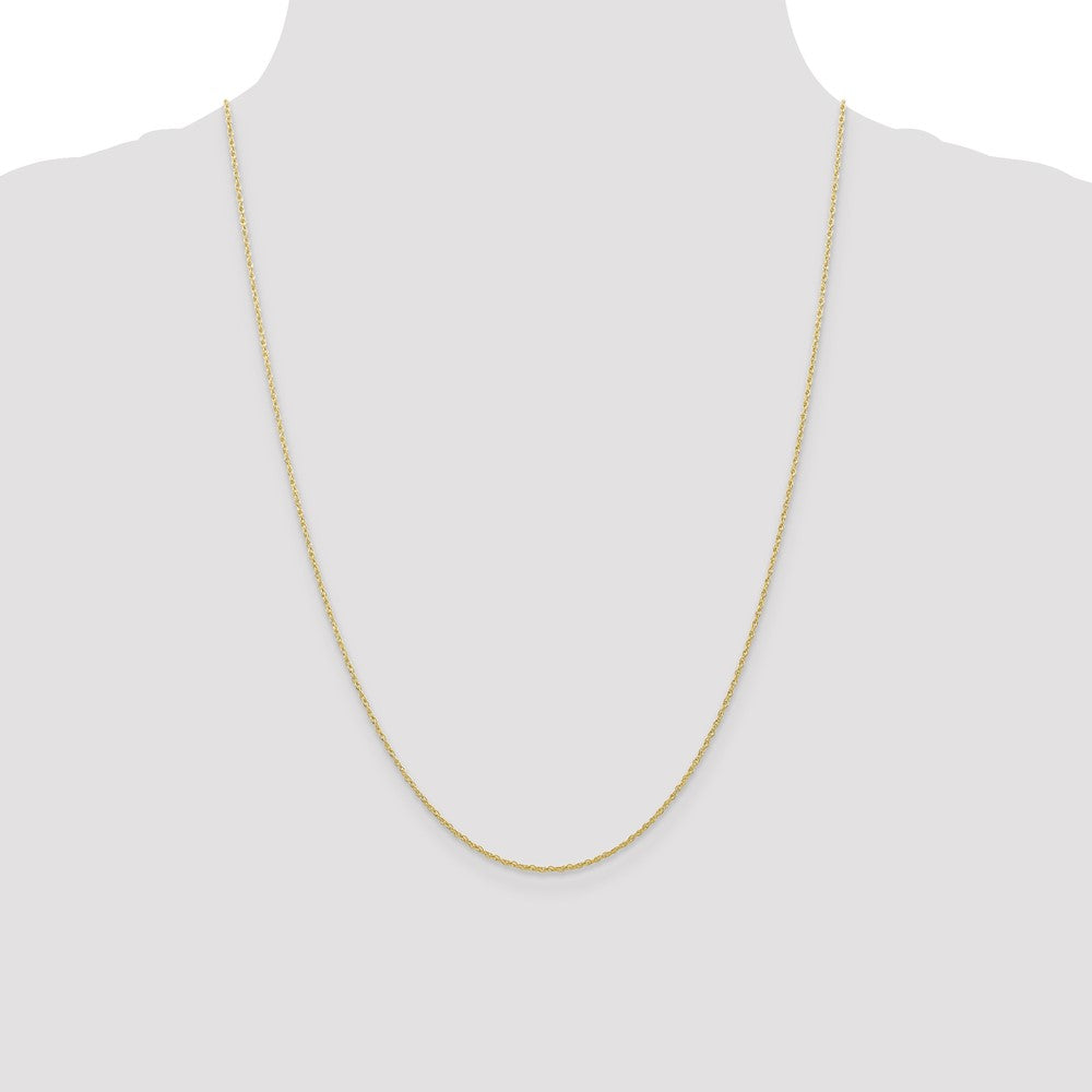 10K Yellow Gold .7mm Carded Cable Rope Chain Necklace