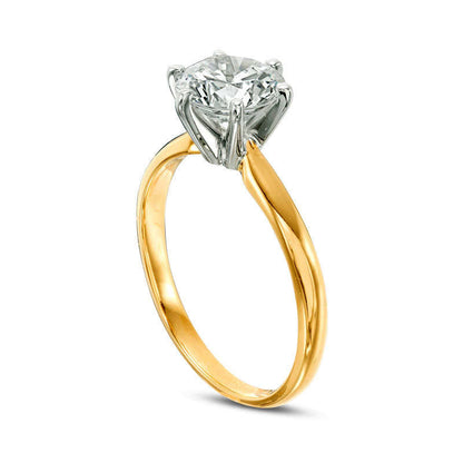 1.50 CT. Certified Natural Clarity Enhanced Diamond Solitaire Engagement Ring in Solid 14K Gold (I/I2)