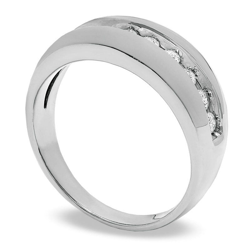 Men's 0.50 CT. T.W. Natural Diamond Band in Solid 14K White Gold