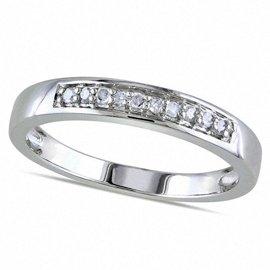 0.10 CT. T.W. Natural Diamond Band in Sterling Silver