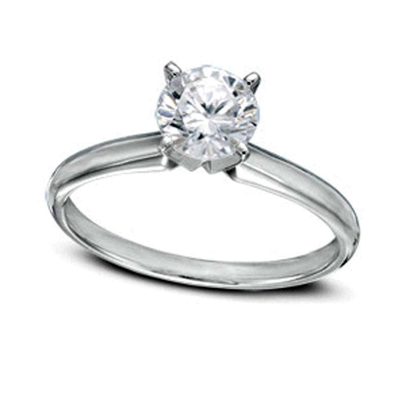 Certified 1.5 CT. Natural Clarity Enhanced Diamond Solitaire Engagement Ring in Solid 14K White Gold (I/SI2)