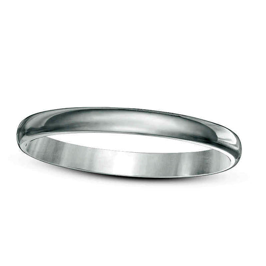 Ladies' 2.0mm Wedding Band in Solid 10K White Gold