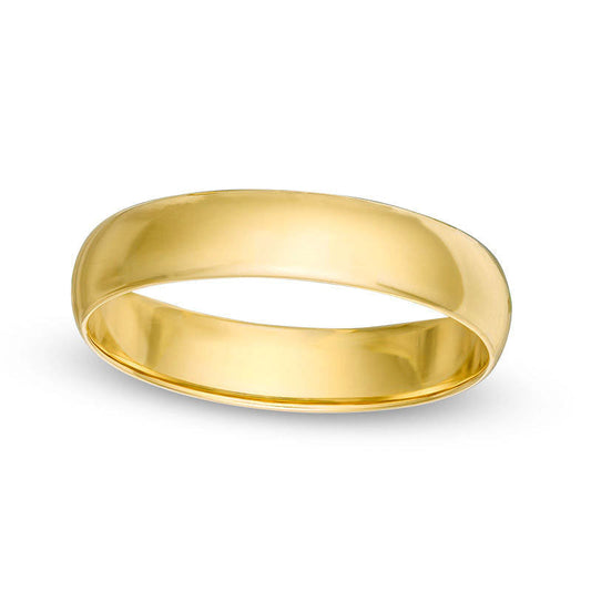 Ladies' 4.0mm Wedding Band in Solid 10K Yellow Gold