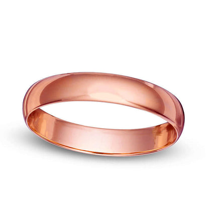 Ladies' 4.0mm Wedding Band in Solid 10K Rose Gold