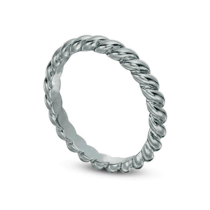 0.10 CT. T.W. Natural Diamond Antique Vintage-Style Three Piece Stackable Band Set in Sterling Silver