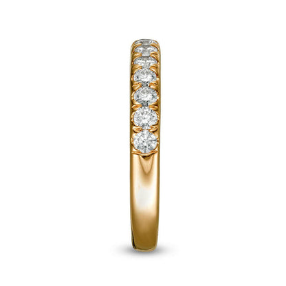 0.63 CT. T.W. Natural Diamond Anniversary Band in Solid 18K Gold (I/SI2)
