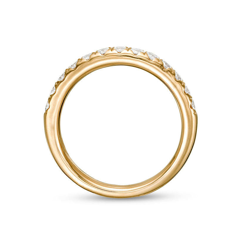 0.63 CT. T.W. Natural Diamond Anniversary Band in Solid 18K Gold (I/SI2)
