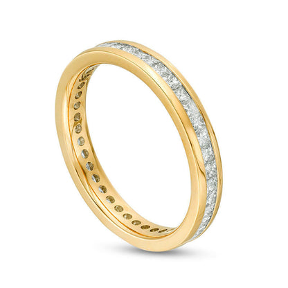 1.0 CT. T.W. Princess-Cut Natural Diamond Eternity Band in Solid 14K Gold (H/SI2)