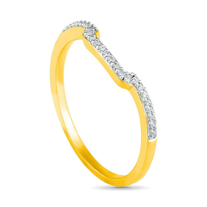 0.38 CT. T.W. Composite Natural Diamond Square Frame Split Shank Bridal Engagement Ring Set in Solid 10K Yellow Gold