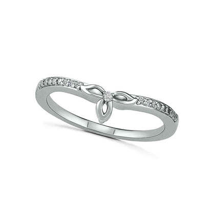 Oval Lab-Created Ruby and 0.07 CT. T.W. Diamond Bead Frame Flower-Sides Split Shank Bridal Engagement Ring Set in Sterling Silver