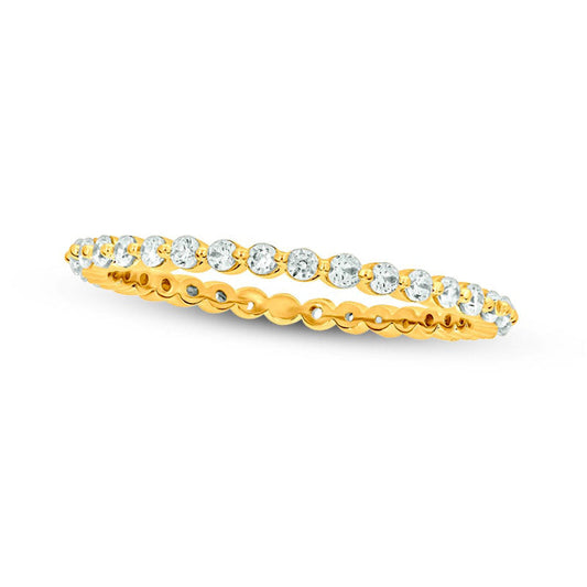0.50 CT. T.W. Natural Diamond Eternity Band in Solid 10K Yellow Gold