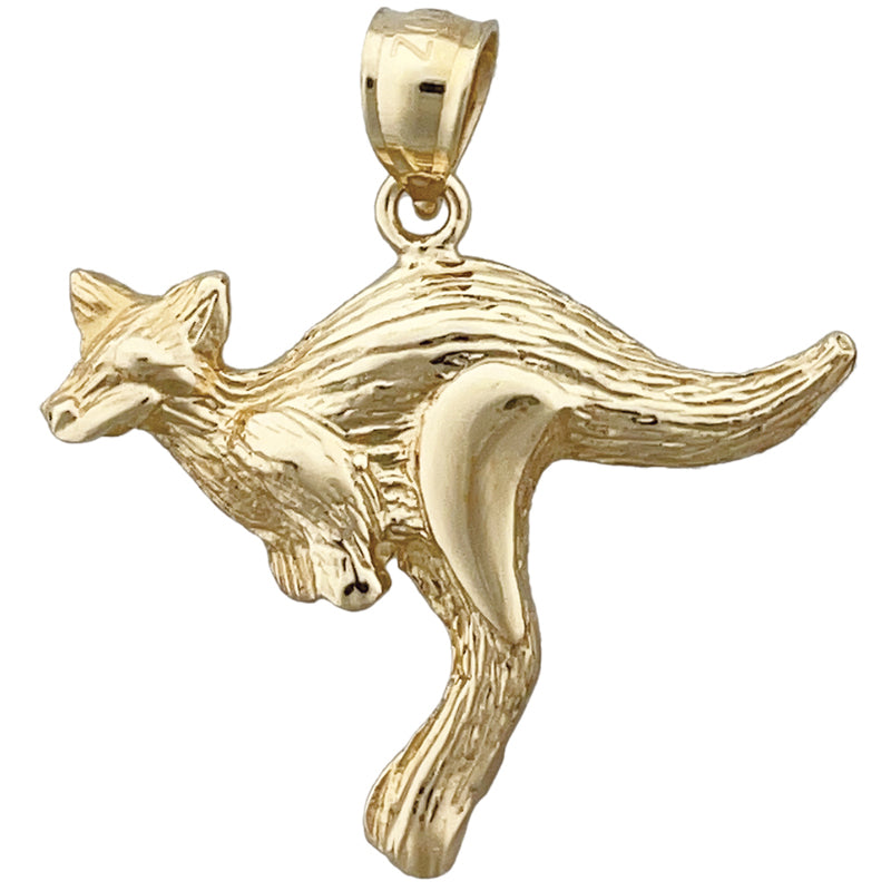 14K Gold Kangaroo Pendant