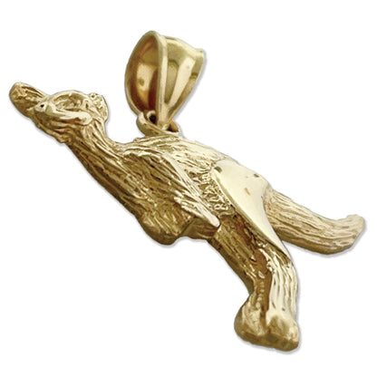 14K Gold Kangaroo Pendant