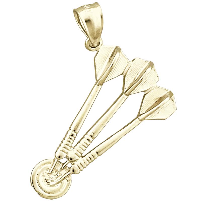14K Gold Set of Dart Pendant