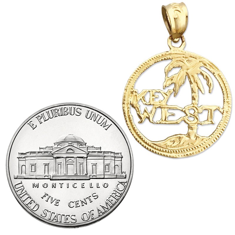 14K Gold Key West Island Charm
