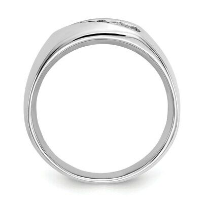Men's Natural 1/3Ct. Diamond Band Ring in 14K White Gold Men's Jewelry