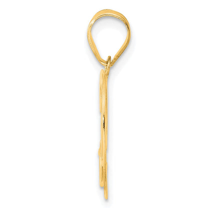 14k Yellow Gold Polished Number 39 Pendant