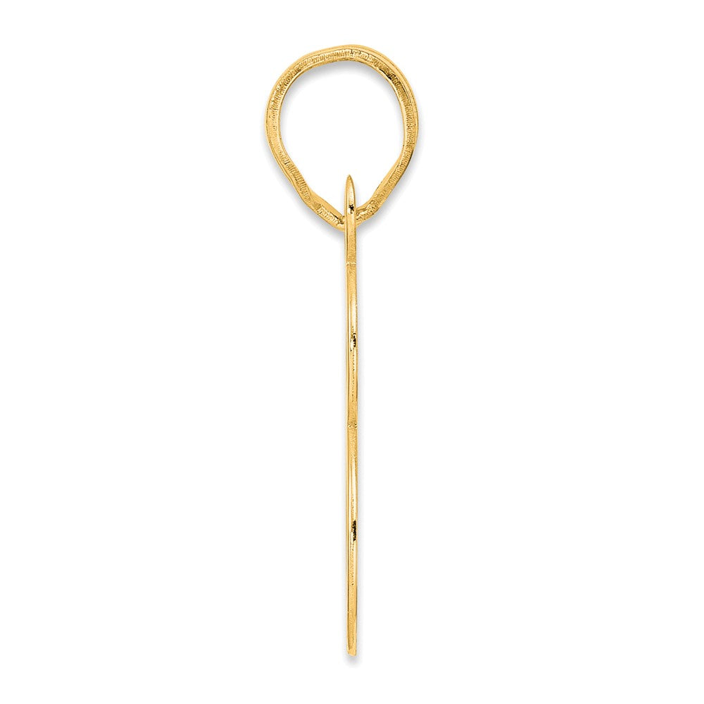 14k Yellow Gold Polished Number 78 Pendant
