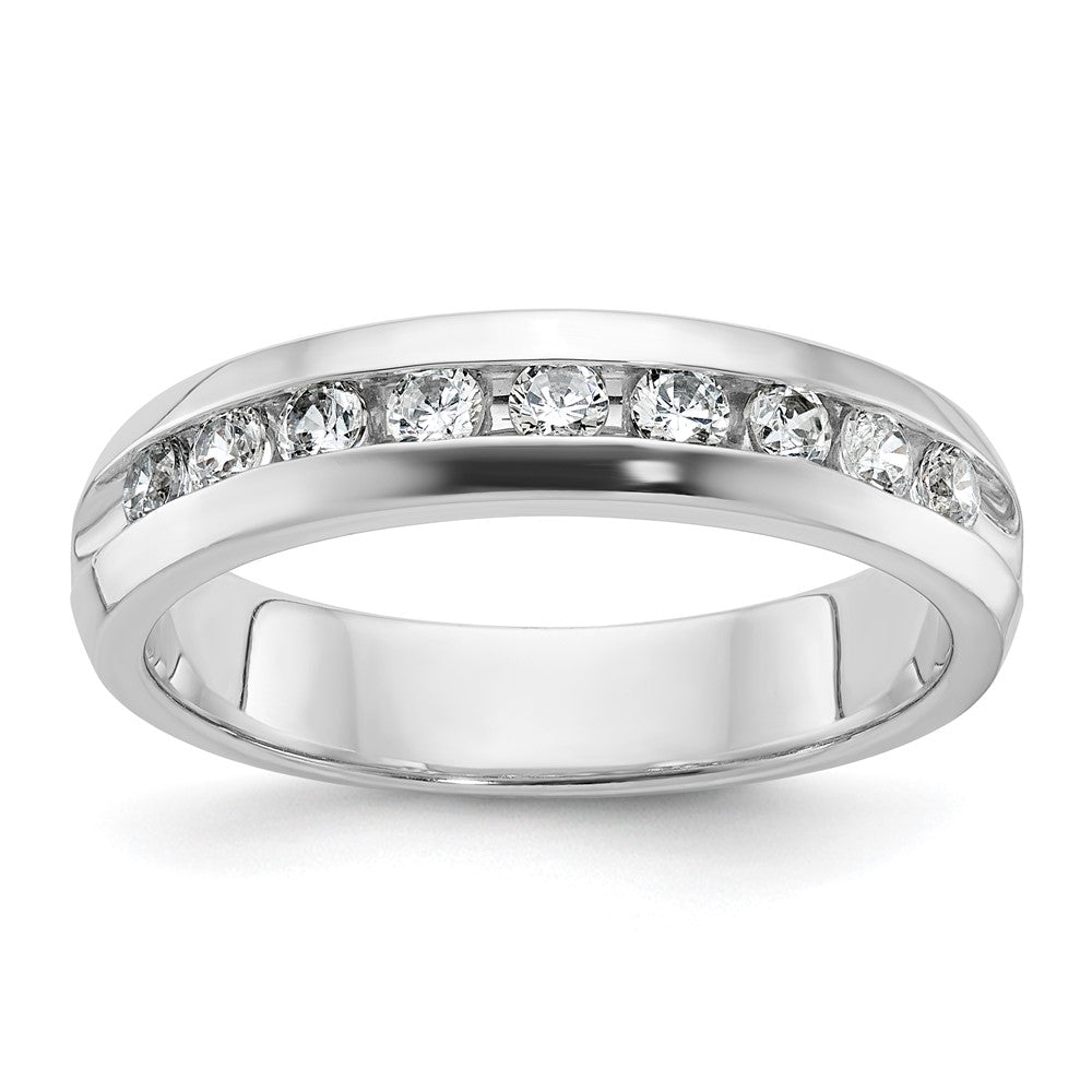 14k White Gold Men's Diamond Ring Mounting