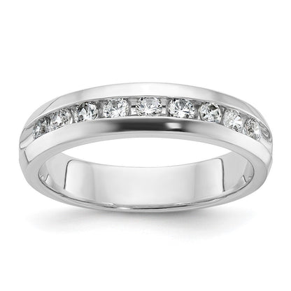 14k White Gold Men's Diamond Ring Mounting