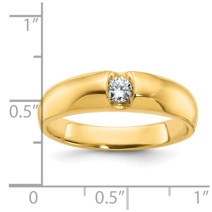 14k Yellow Gold Men's Diamond Ring Mounting