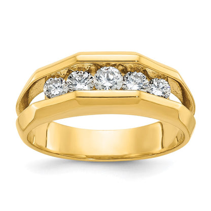 14k Yellow Gold Men's Diamond Ring Mounting