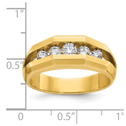 14k Yellow Gold Men's Diamond Ring Mounting