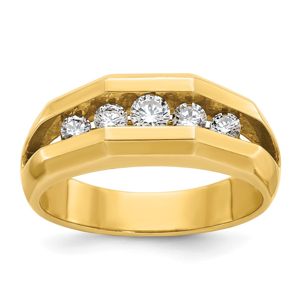 14k Yellow Gold Men's Diamond Ring Mounting