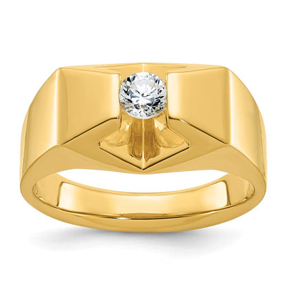 14k Yellow Gold Men's Diamond Ring Mounting