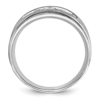 14k White Gold Men's Diamond Ring Mounting