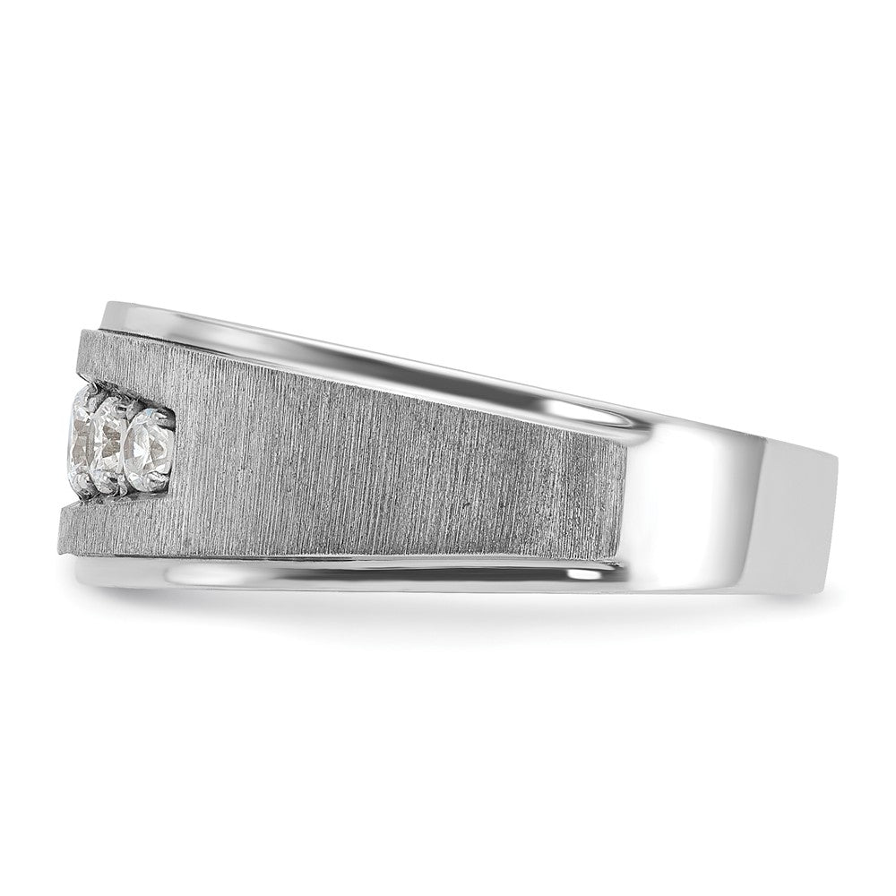 14k White Gold Men's Diamond Ring Mounting