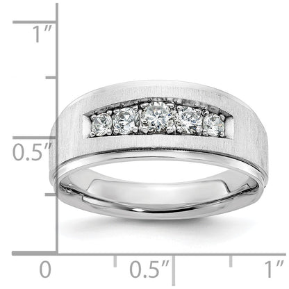 14k White Gold Men's Diamond Ring Mounting