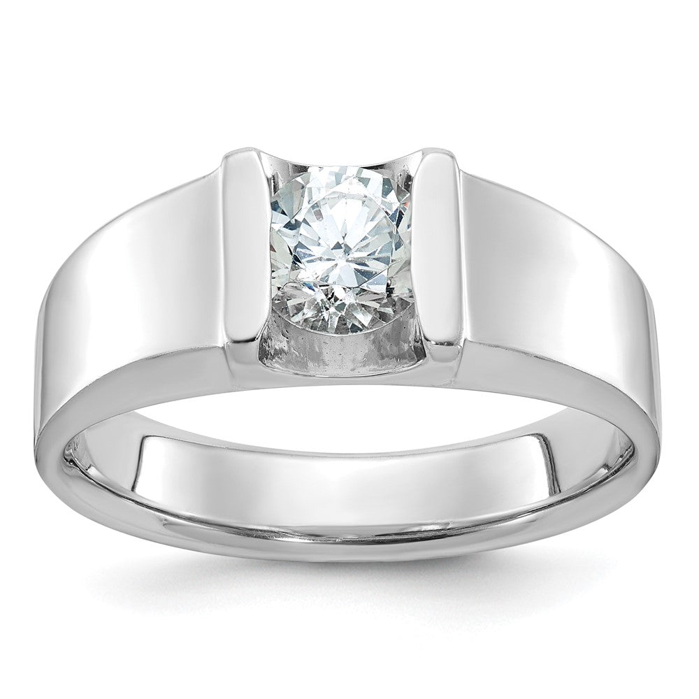 14k White Gold Men's Diamond Ring Mounting