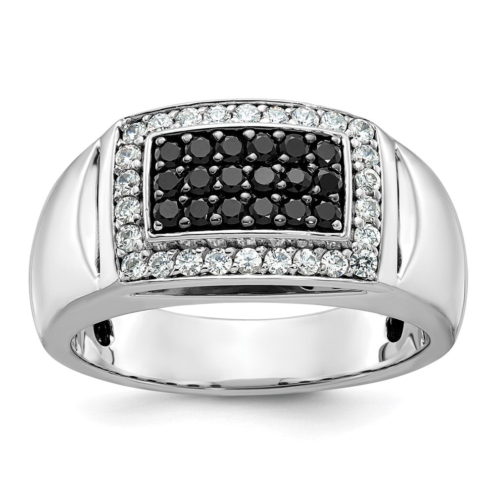14k White Gold Men's Diamond Ring Mounting