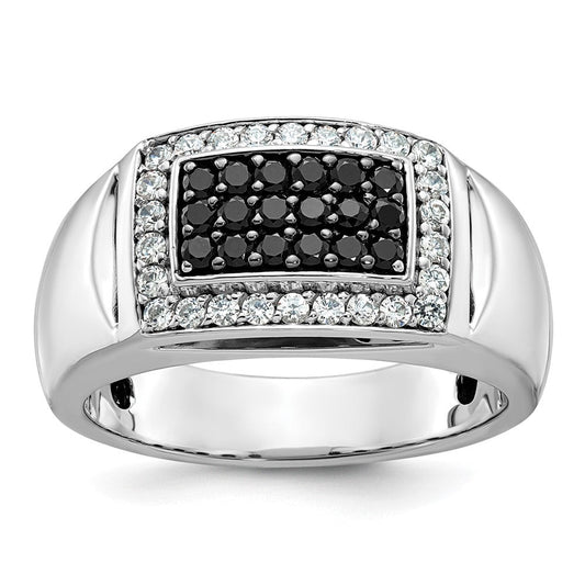14k White Gold Men's Diamond Ring Mounting