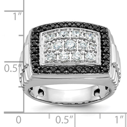 14k White Gold Men's Diamond Ring Mounting