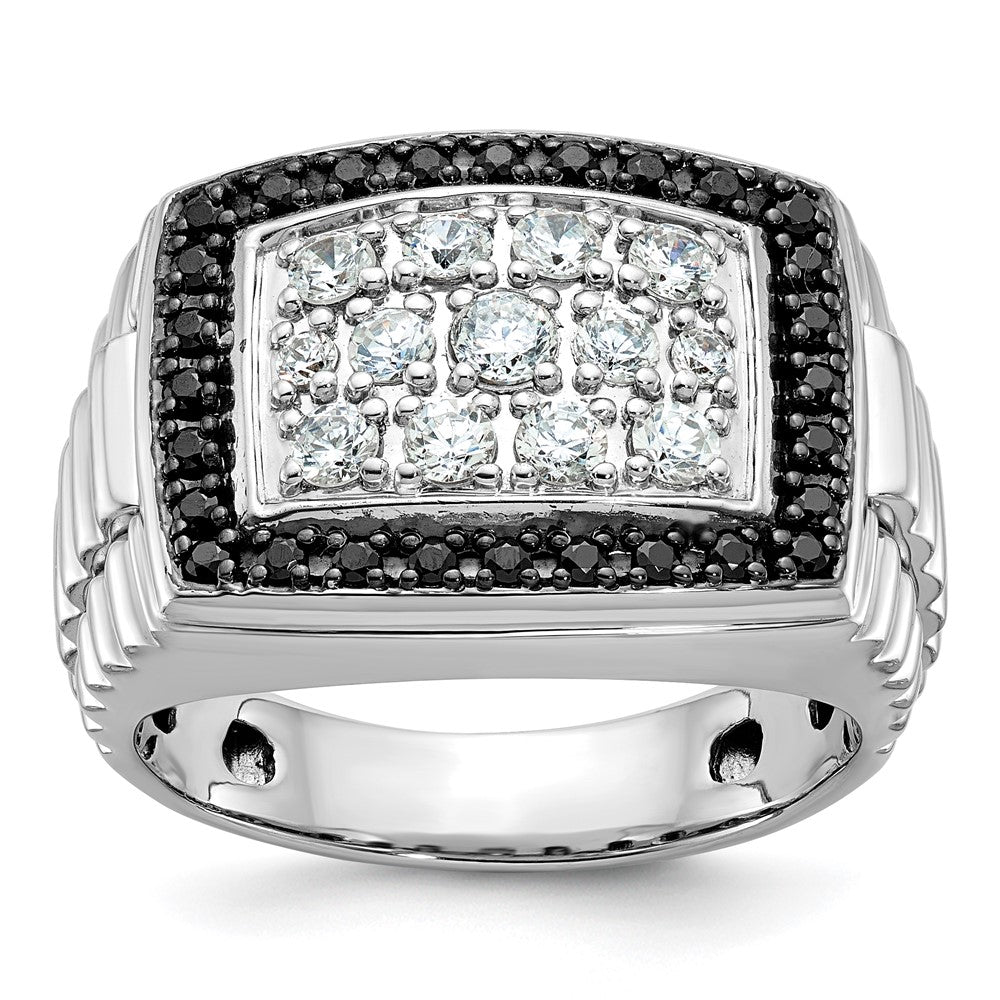 14k White Gold Men's Diamond Ring Mounting
