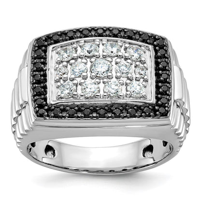 14k White Gold Men's Diamond Ring Mounting