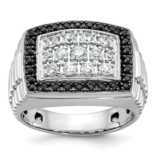 14k White Gold Men's Diamond Ring Mounting